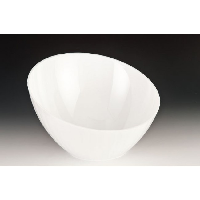 Alkan Polycarbonate Angled Display Bowl - White 31.5cm Polycarbonate for hospitality & OS&E