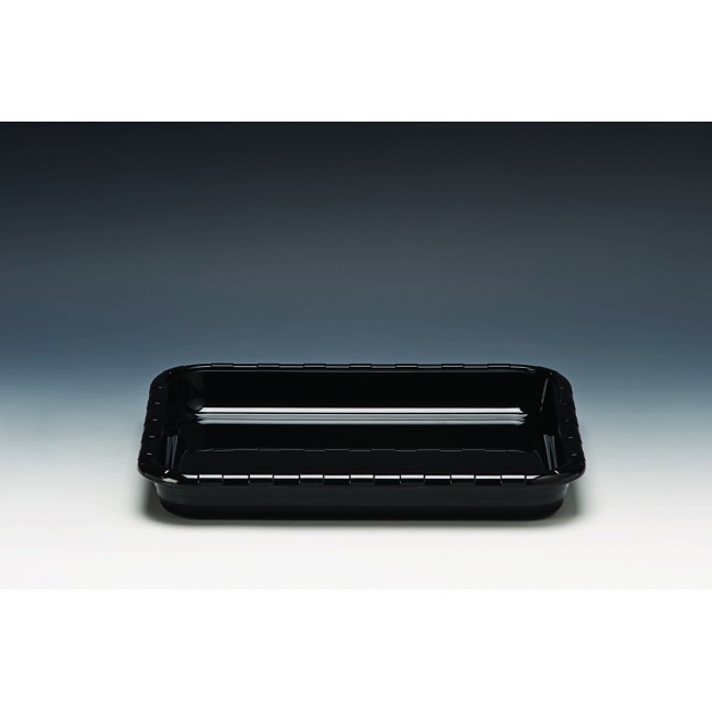 Alkan Polycarbonate Appetizer Tray - Black 32.5x26.5cm Polycarbonate for hospitality & OS&E