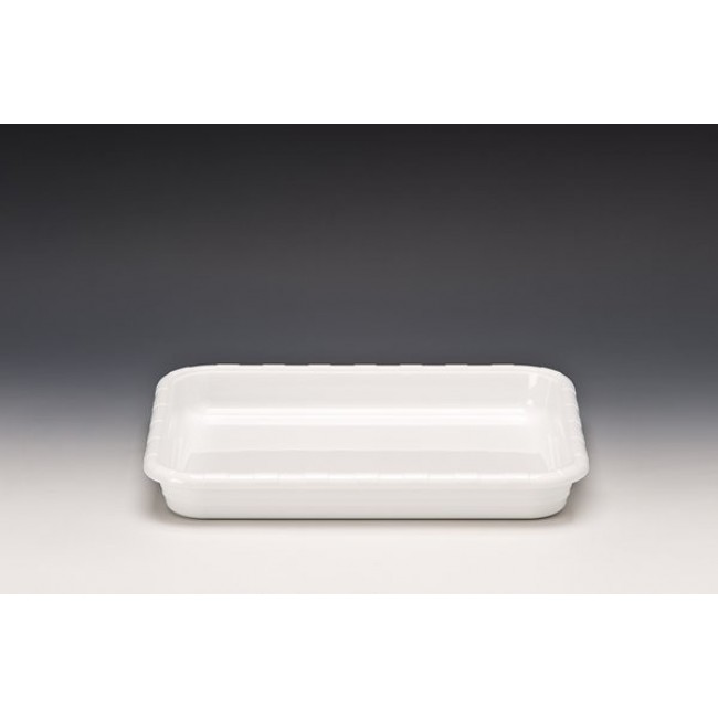 Alkan Polycarbonate Appetizer Tray - White 32.5x26.5cm Polycarbonate for hospitality & OS&E