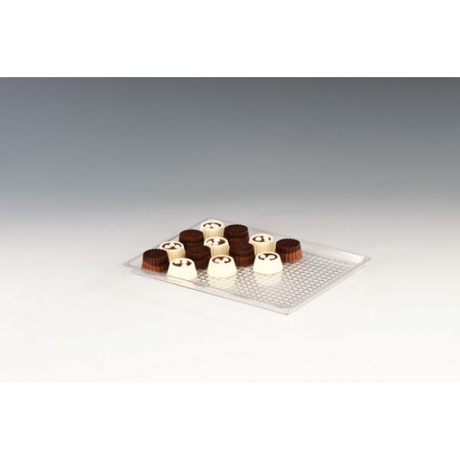 Alkan Polycarbonate Chocolate Display Tray 17.5x23.5cm Polycarbonate for hospitality & OS&E
