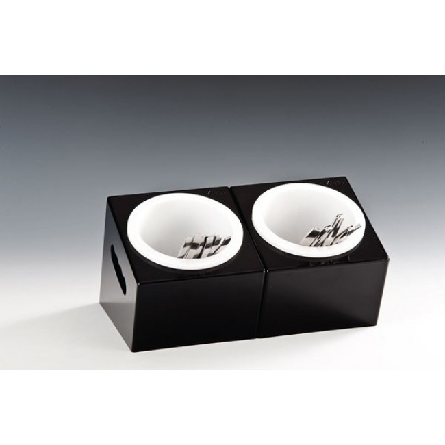 Alkan Polycarbonate Cutlery Stand - White Polycarbonate for hospitality & OS&E