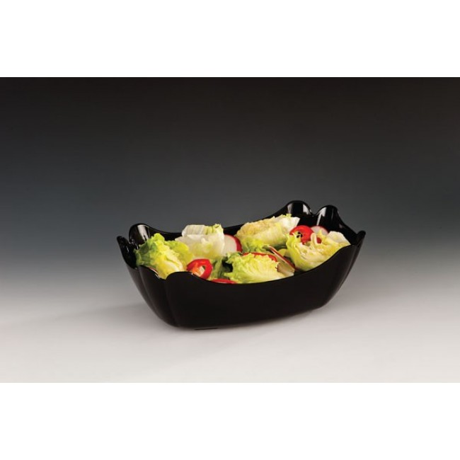 Alkan Polycarbonate Display Bowl - Black 27x18cm Polycarbonate for hospitality & OS&E