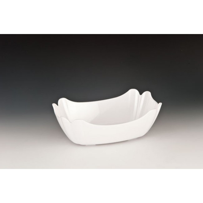 Alkan Polycarbonate Display Bowl - White 27x18cm Polycarbonate for hospitality & OS&E