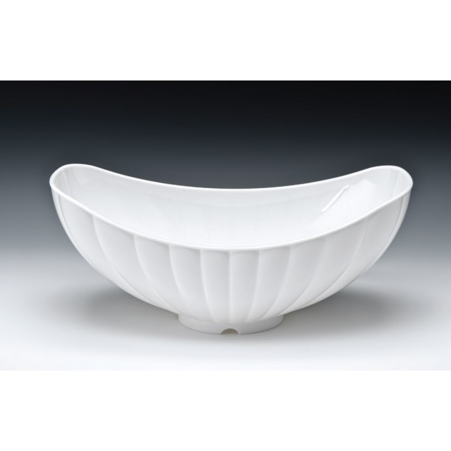 Alkan Polycarbonate Display Bowl - White 42.5x25.5cm Polycarbonate for hospitality & OS&E