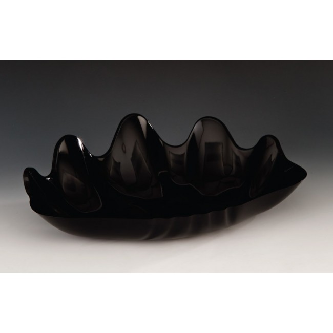 Alkan Polycarbonate Display Platter - Black 38x27cm Polycarbonate for hospitality & OS&E