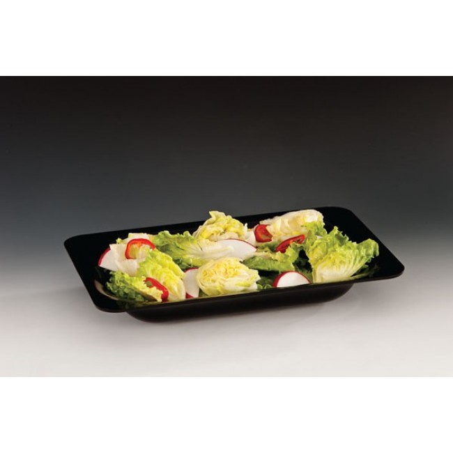 Alkan Polycarbonate Display Platter - Black 40x26cm Polycarbonate for hospitality & OS&E