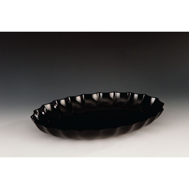 Alkan Polycarbonate Display Platter - Black 41.5x29.5cm Polycarbonate for hospitality & OS&E