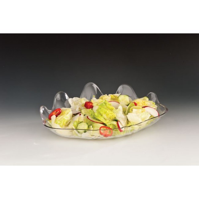 Alkan Polycarbonate Display Platter - Clear 38x27cm Polycarbonate for hospitality & OS&E