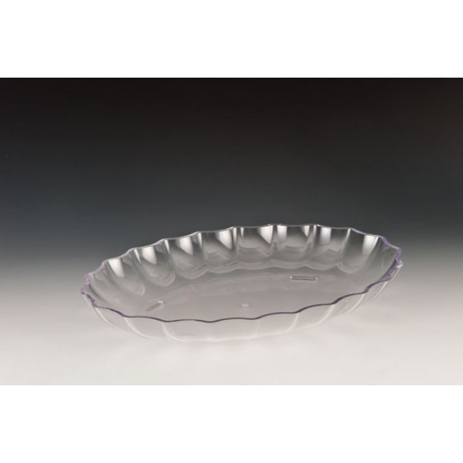 Alkan Polycarbonate Display Platter - Clear 41.5x29.5cm Polycarbonate for hospitality & OS&E