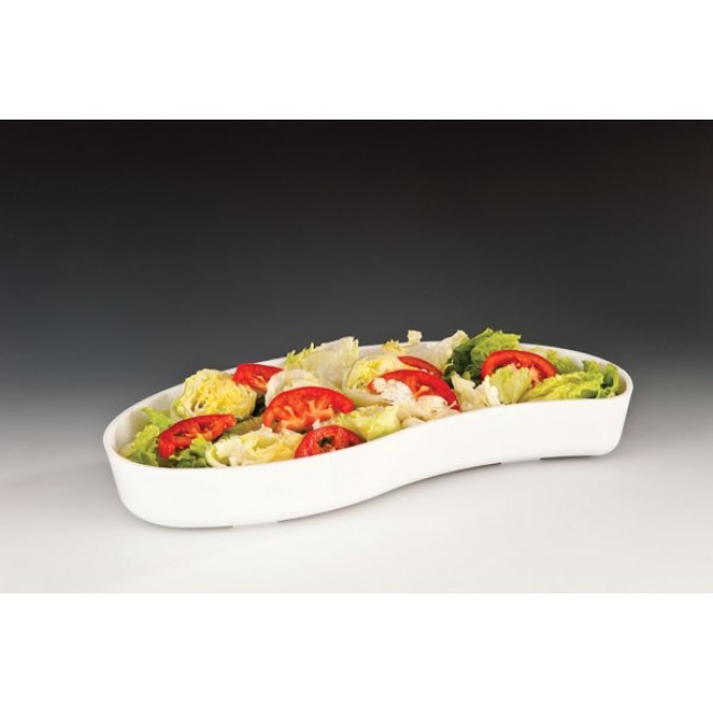 Alkan Polycarbonate Display Platter - White 45x21cm Polycarbonate for hospitality & OS&E