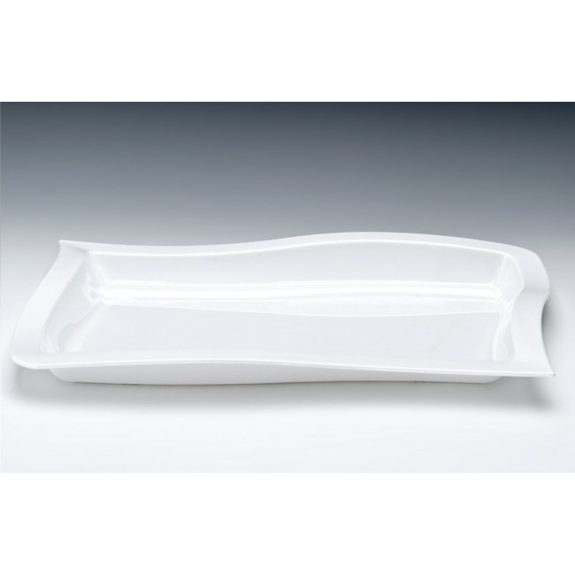 Alkan Polycarbonate Display Platter - White 45x30cm Polycarbonate for hospitality & OS&E