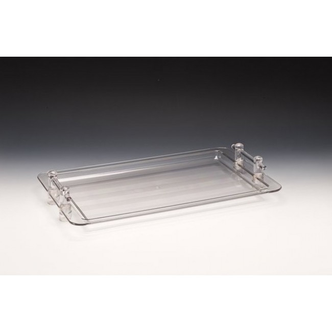 Alkan Polycarbonate Display Platter with Stand 32.5x53cm Polycarbonate for hospitality & OS&E