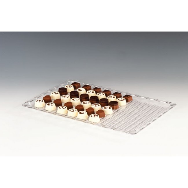 Alkan Polycarbonate Display Tray - Black 25x40cm Polycarbonate for hospitality & OS&E