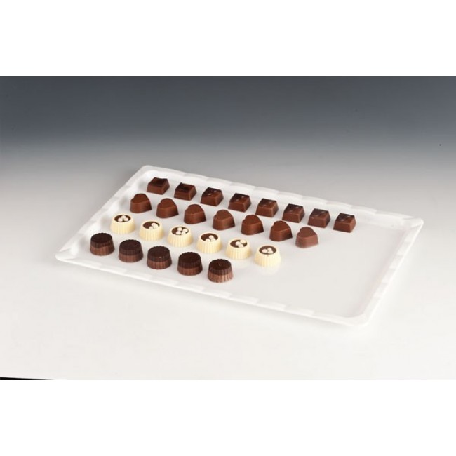 Alkan Polycarbonate Display Tray - Clear 25x40cm Polycarbonate for hospitality & OS&E