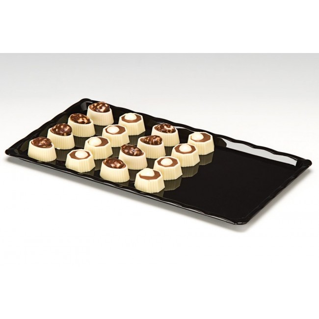 Alkan Polycarbonate Display Tray - White 15x30cm Polycarbonate for hospitality & OS&E