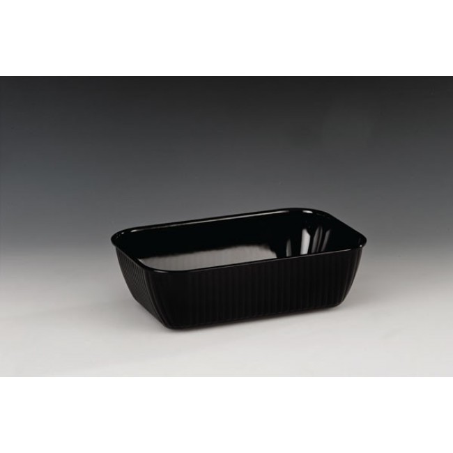 Alkan Polycarbonate Rectangular Bowl - Black 18x27cm Polycarbonate for hospitality & OS&E