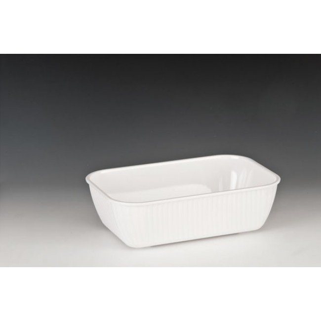 Alkan Polycarbonate Rectangular Bowl - White 18x27cm Polycarbonate for hospitality & OS&E