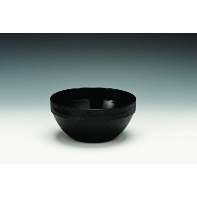 Alkan Polycarbonate Round Bowl - Black 23cm Polycarbonate for hospitality & OS&E