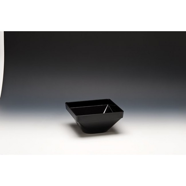 Alkan Polycarbonate Square Bowl - Black 22cm Polycarbonate for hospitality & OS&E
