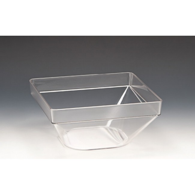 Alkan Polycarbonate Square Bowl - Clear 26cm Polycarbonate for hospitality & OS&E