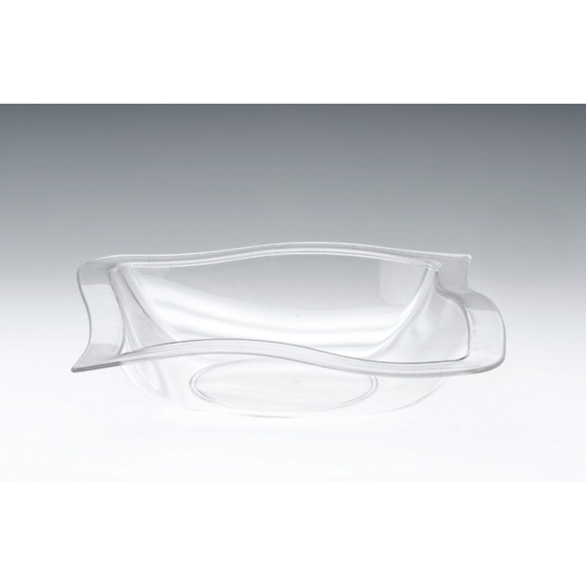 Alkan Polycarbonate Square Bowl - Clear 29cm Polycarbonate for hospitality & OS&E