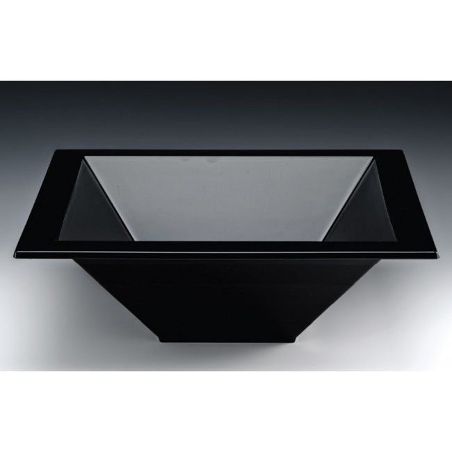 Alkan Polycarbonate Square Display Bowl - Black 44.5cm Polycarbonate for hospitality & OS&E