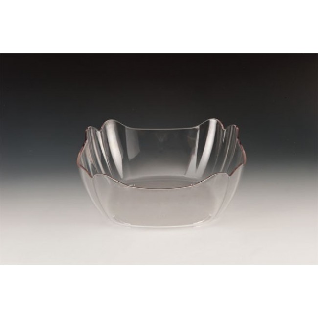 Alkan Polycarbonate Square Display Bowl - Clear 31cm Polycarbonate for hospitality & OS&E
