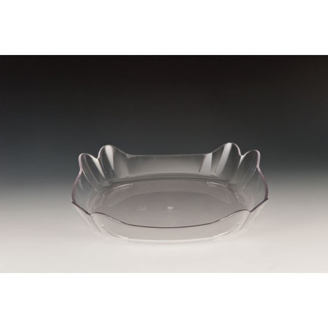 Alkan Polycarbonate Square Display Bowl - Clear 35cm Polycarbonate for hospitality & OS&E