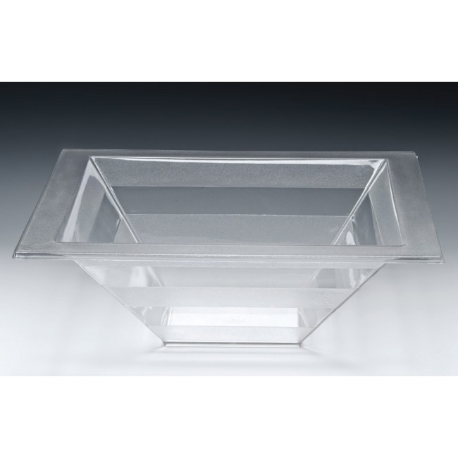Alkan Polycarbonate Square Display Bowl - Clear 44.5cm Polycarbonate for hospitality & OS&E