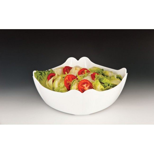 Alkan Polycarbonate Square Display Bowl - White 31cm Polycarbonate for hospitality & OS&E