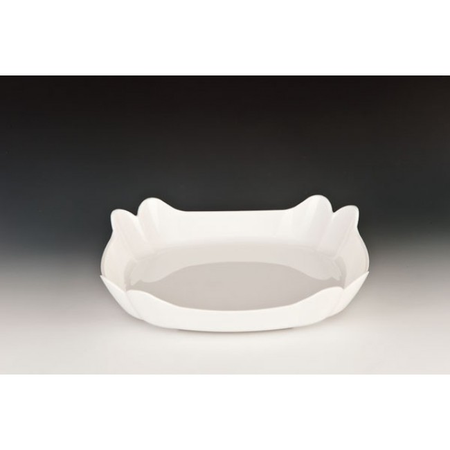 Alkan Polycarbonate Square Display Bowl - White 35cm Polycarbonate for hospitality & OS&E