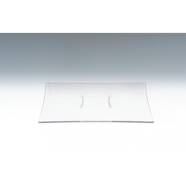 Alkan Polycarbonate Square Plate - Clear 20cm Polycarbonate for hospitality & OS&E