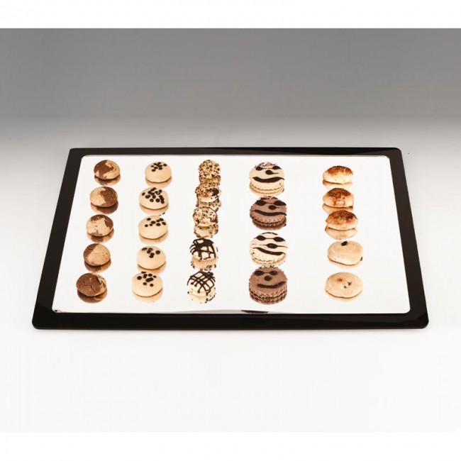 Alkan Rectangular Mirrored Display Stand 50x67cm for hospitality & OS&E