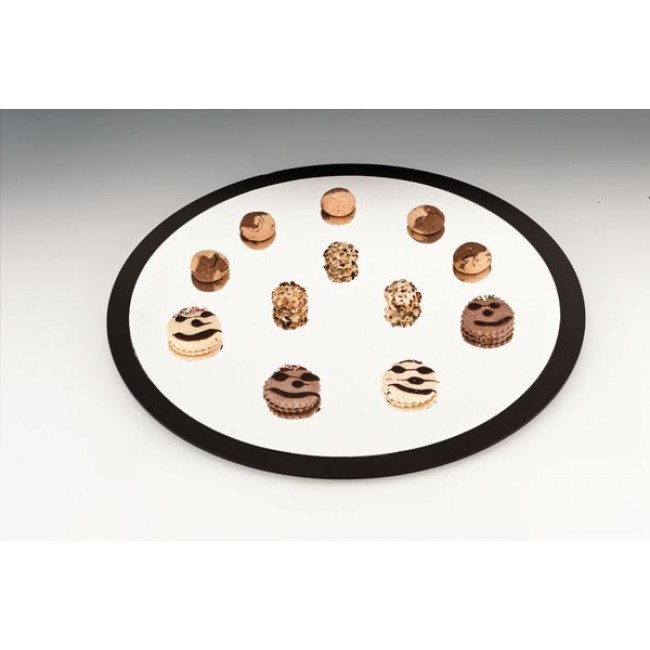 Alkan Round Mirrored Display Stand 60cm for hospitality & OS&E
