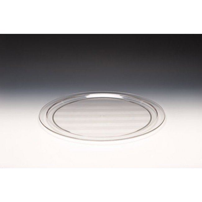 Alkan Round Polycarbonate Display Tray - Black 50cm Polycarbonate for hospitality & OS&E