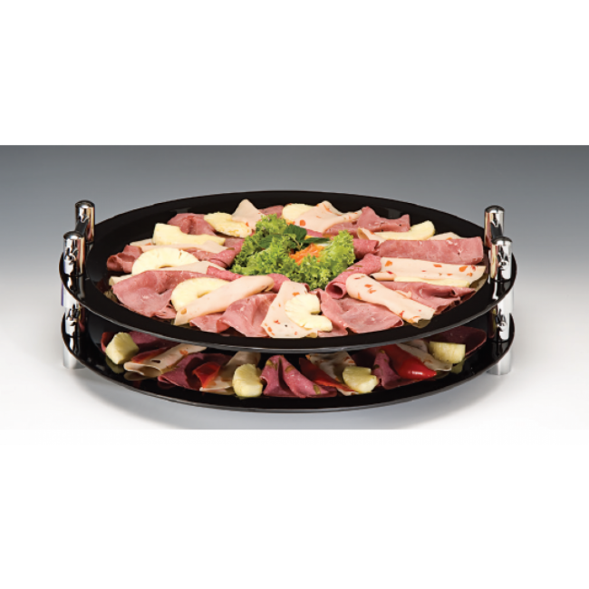 Alkan Round Polycarbonate Display Tray with Lid 50cm Polycarbonate for hospitality & OS&E