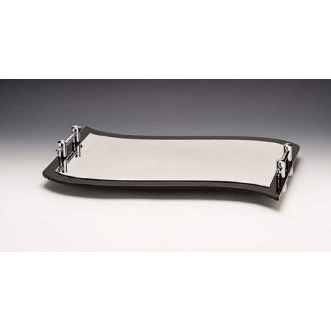 Alkan "S" Shaped Mirrored Display Riser with Frame 60x40cm for hospitality & OS&E