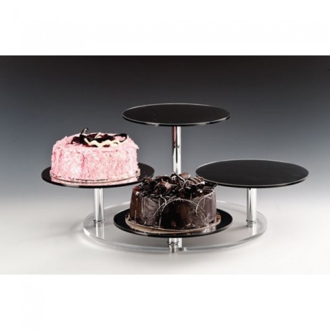 Alkan Square Mirrored Display Stand 60x60cm for hospitality & OS&E