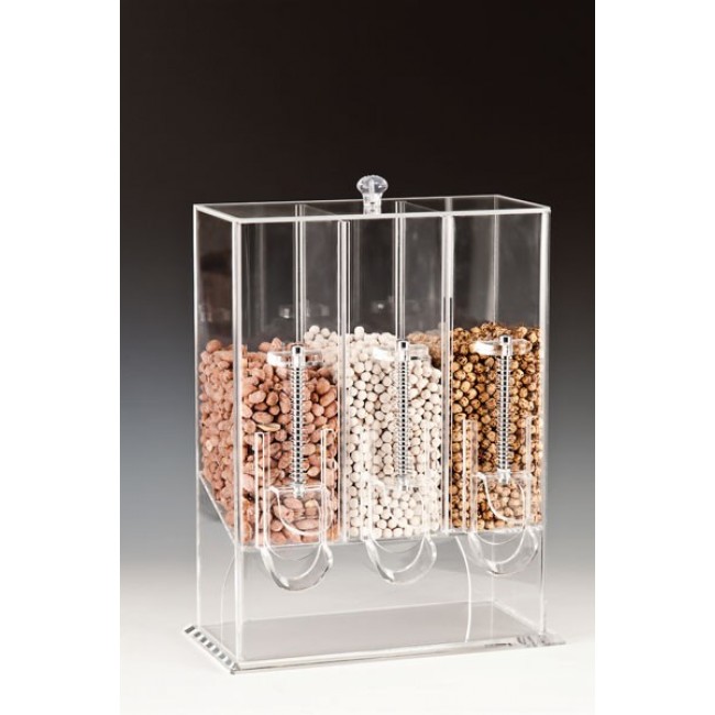Alkan Triple Dry Food & Nut Dispenser for hospitality & OS&E