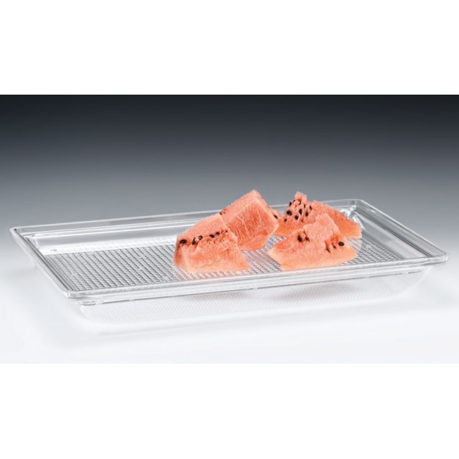 Alkan "Watermelon" Display Tray with Stand - Black 55x35.5cm for hospitality & OS&E