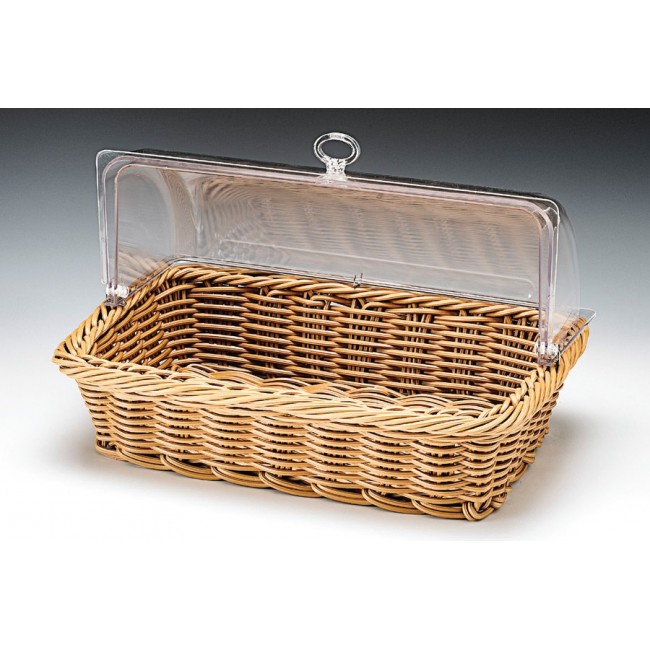 Alkan Woven Basket with Rolltop Lid 44x29cm for hospitality & OS&E