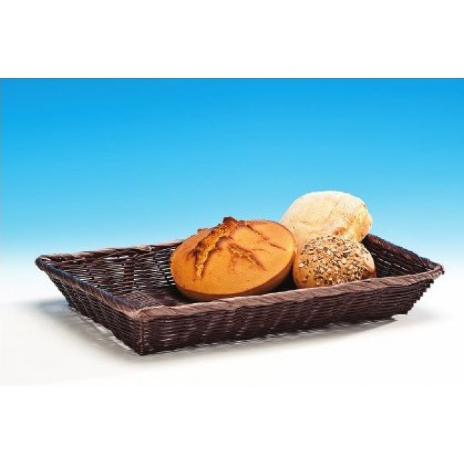 Alkan Woven Plastic Display Tray - Brown 42x30cm Woven Plastic for hospitality & OS&E