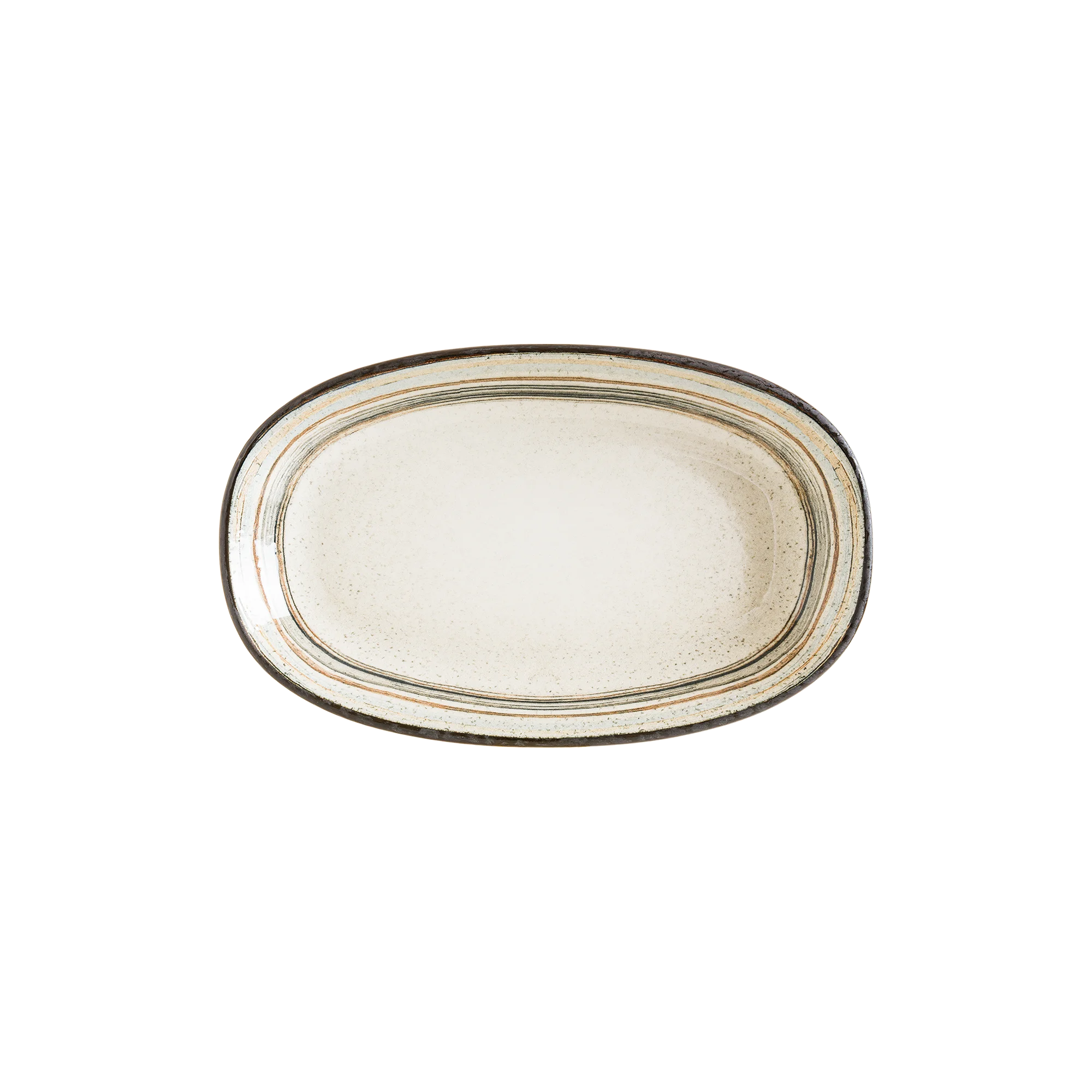 Bonna Cortado Spiral Gourmet Oval Plate 24*14 cm 430 cc 24 cm porcelain tableware