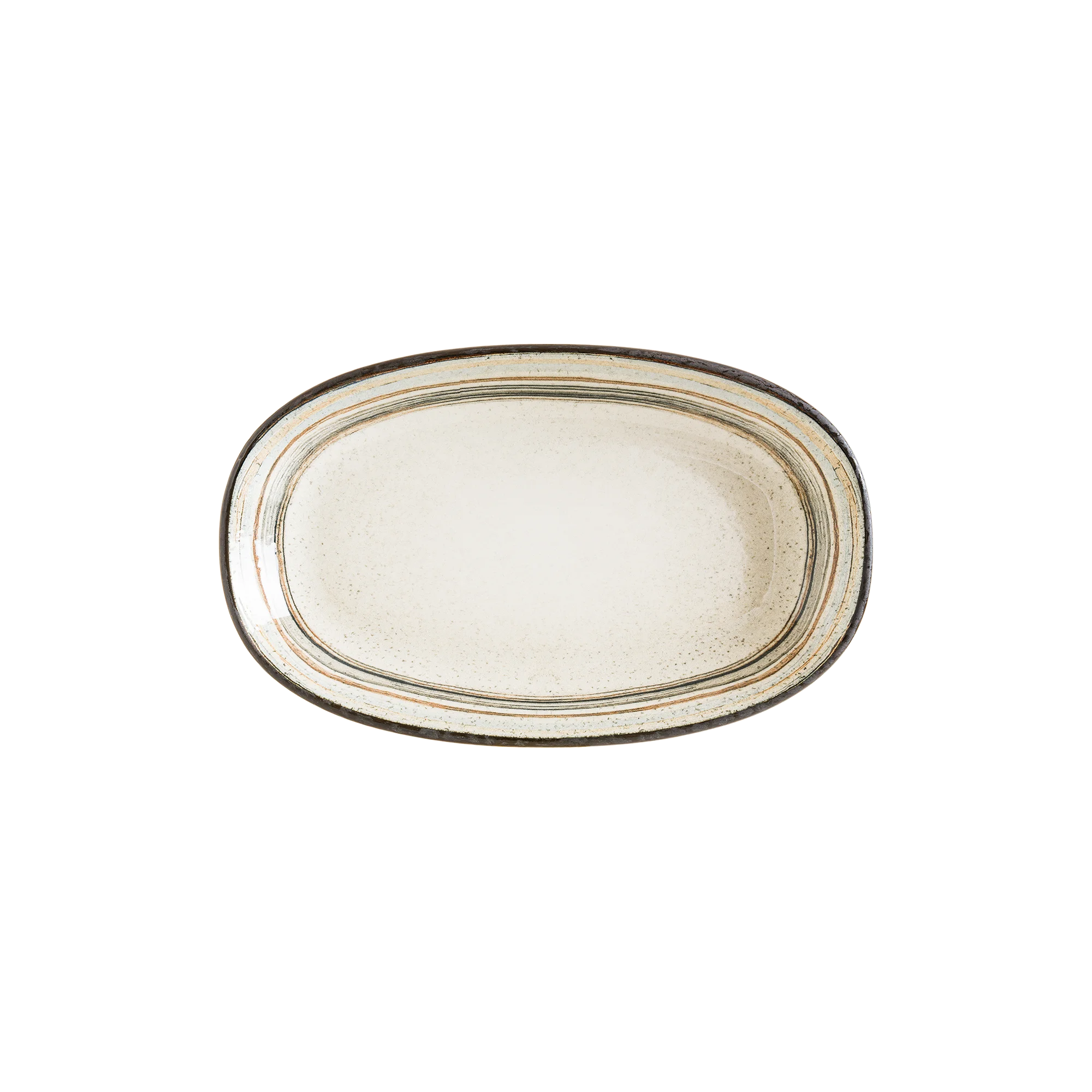 Bonna Cortado Spiral Gourmet Oval Plate 34*19 cm 1050 cc 34 cm porcelain tableware