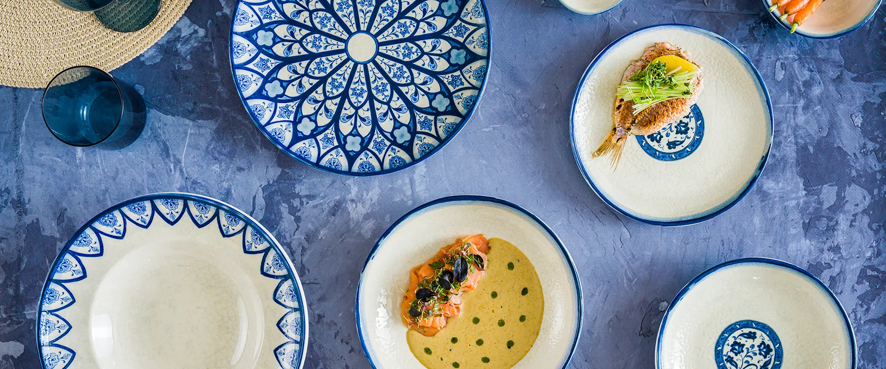 Esnaf Line Gourmet Deep Plate 9 cm - Styled