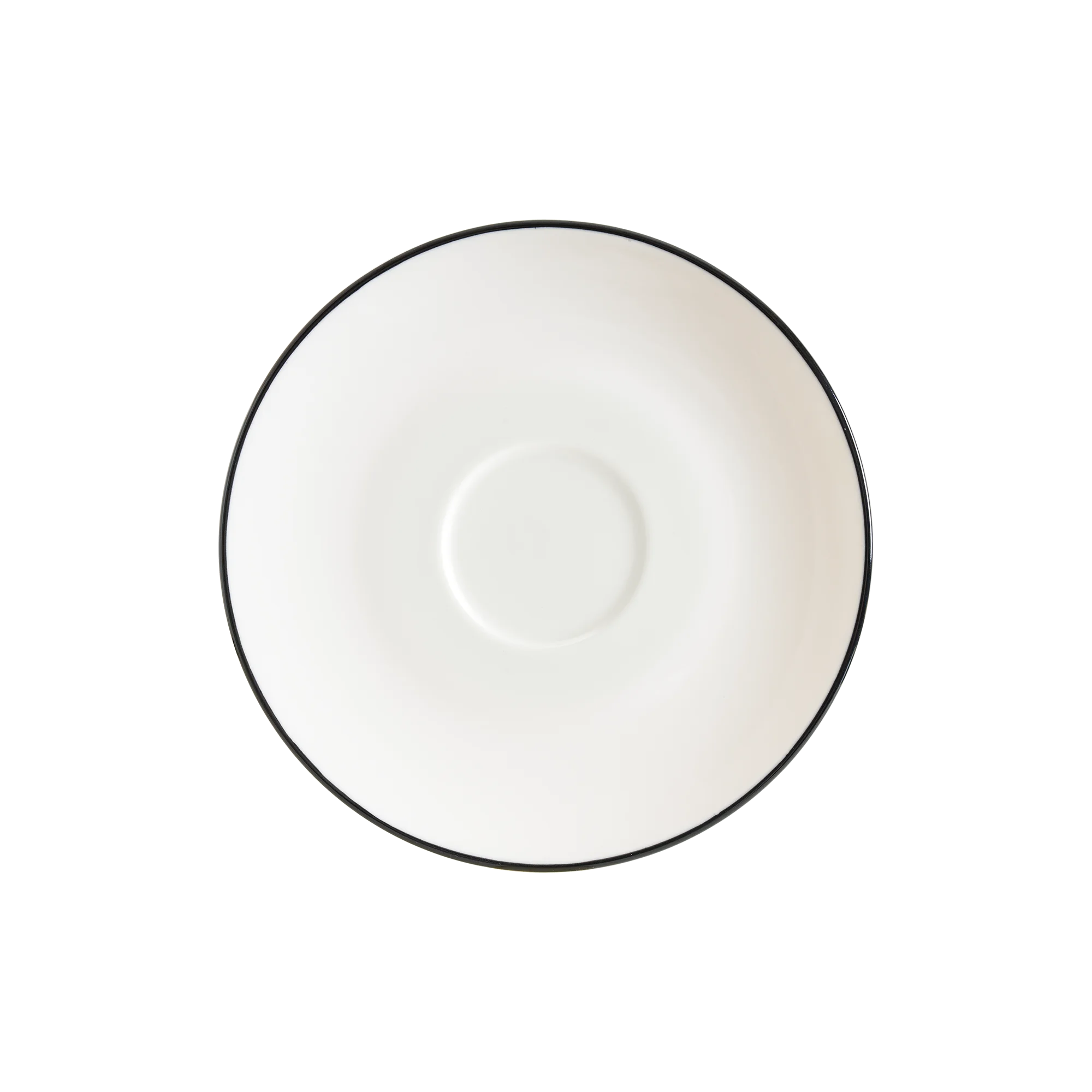 Bonna Linea Black Gourmet Coffee Saucer 12 cm 12 cm porcelain tableware
