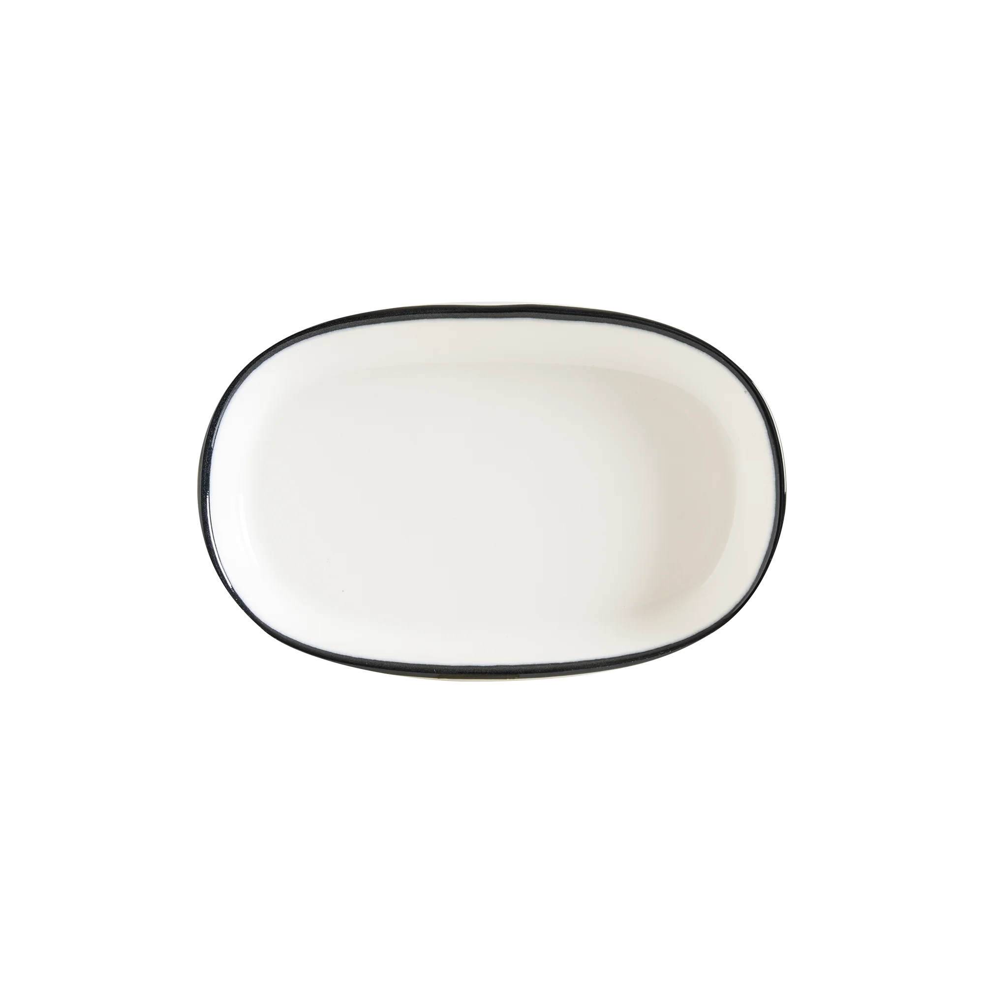 Bonna Linea Black Hygge 10cm Oval Plate 10 cm porcelain tableware
