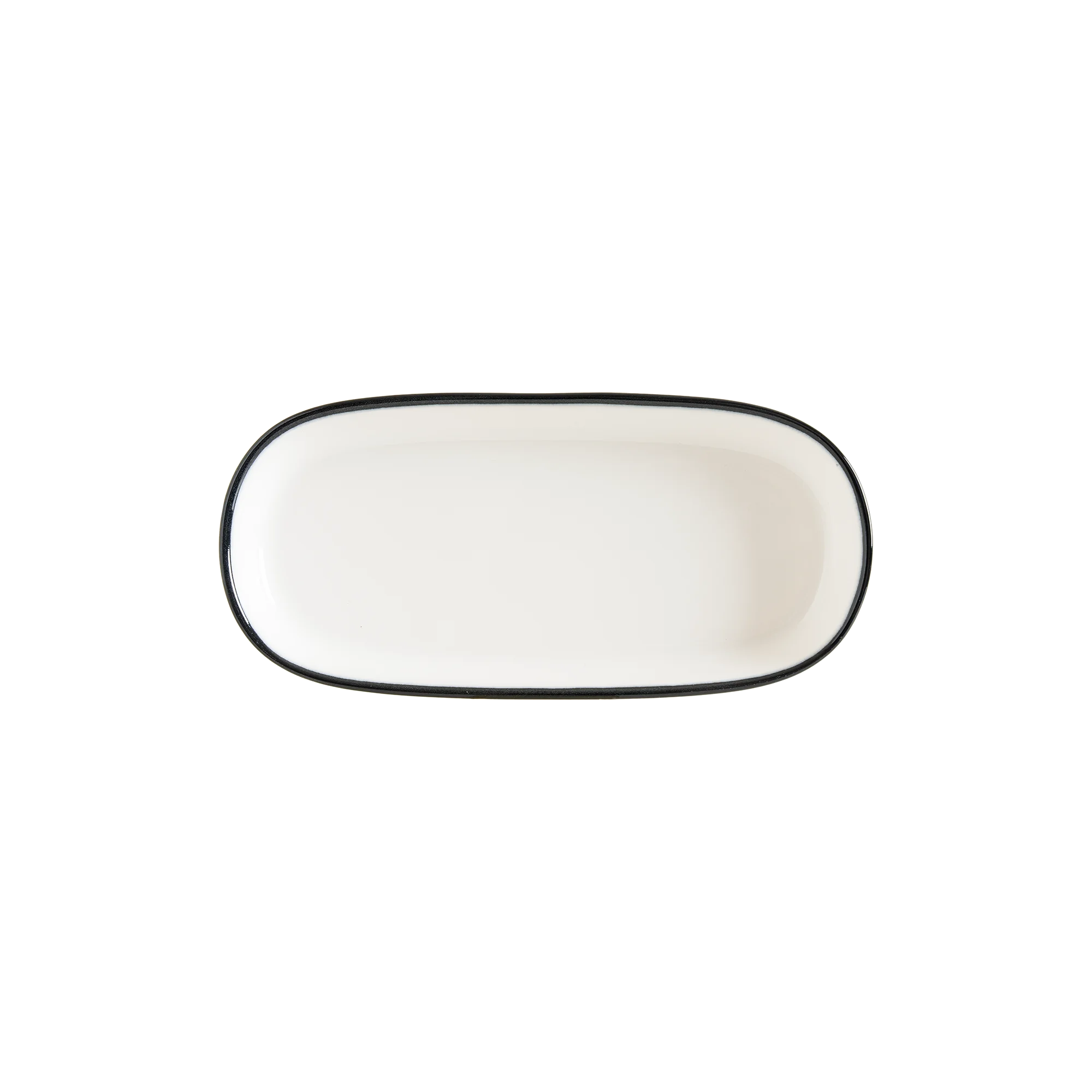 Bonna Linea Black Hygge 14cm Oval Plate 14 cm porcelain tableware