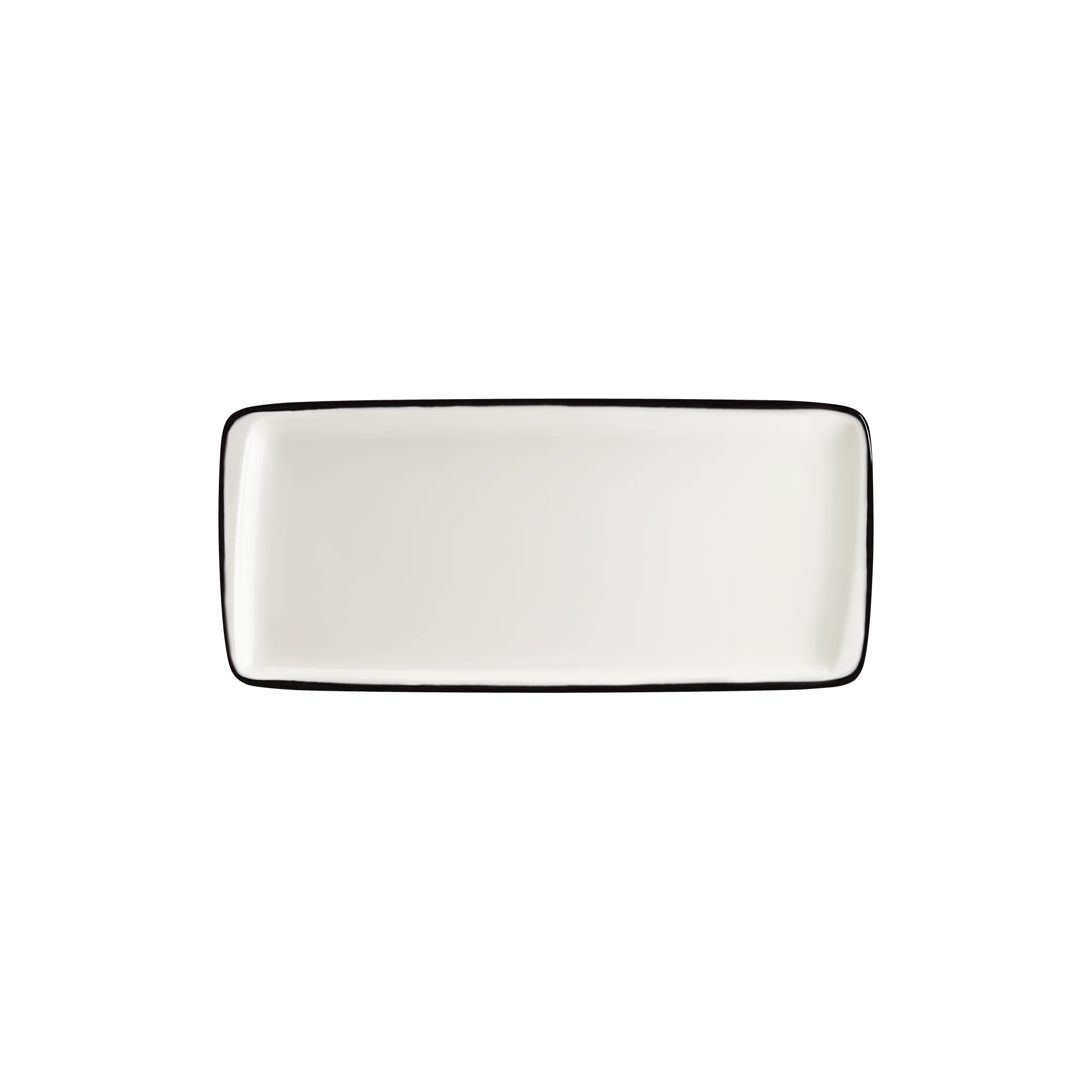 Bonna Linea Black Moove Rectangular Plate 34*16 cm 34 cm porcelain tableware