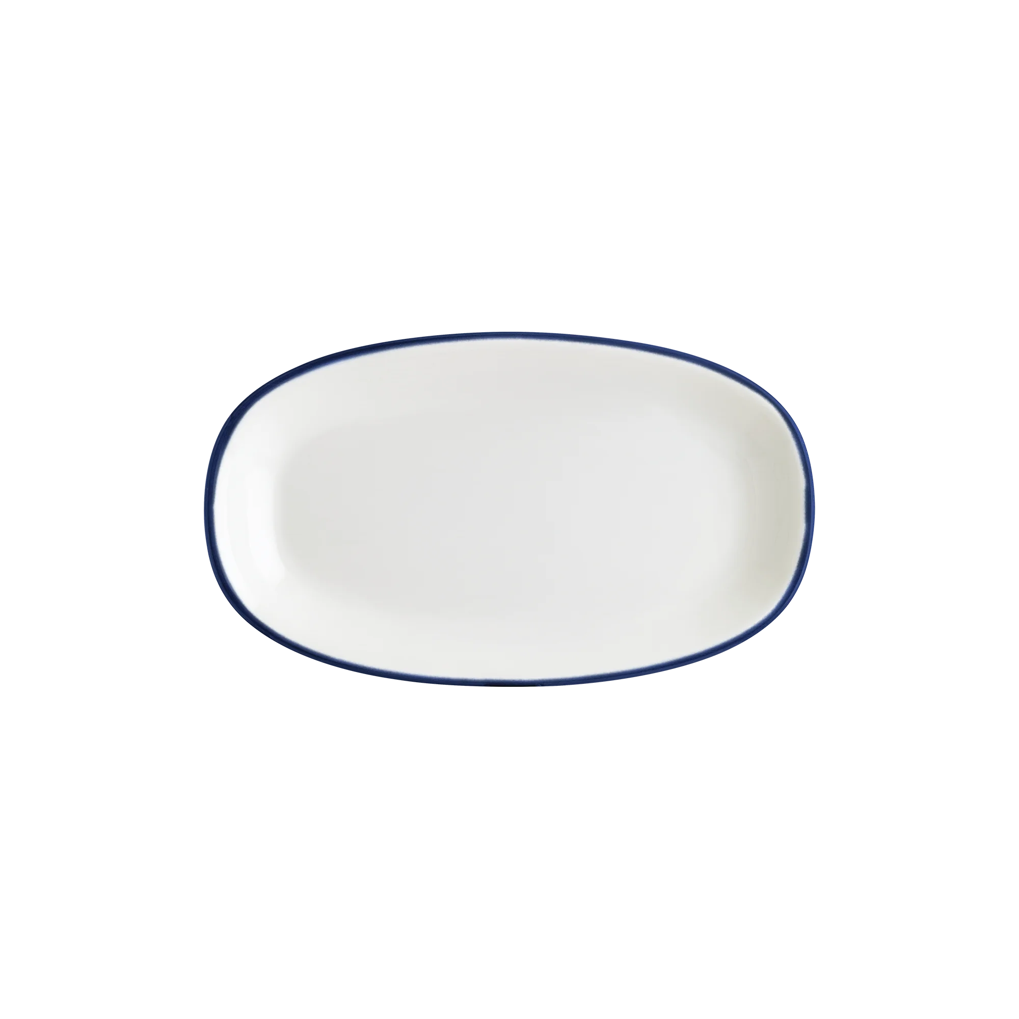 Bonna Linea Blue Gourmet Oval Plate 15*8.5 cm 95 cc 15 cm porcelain tableware